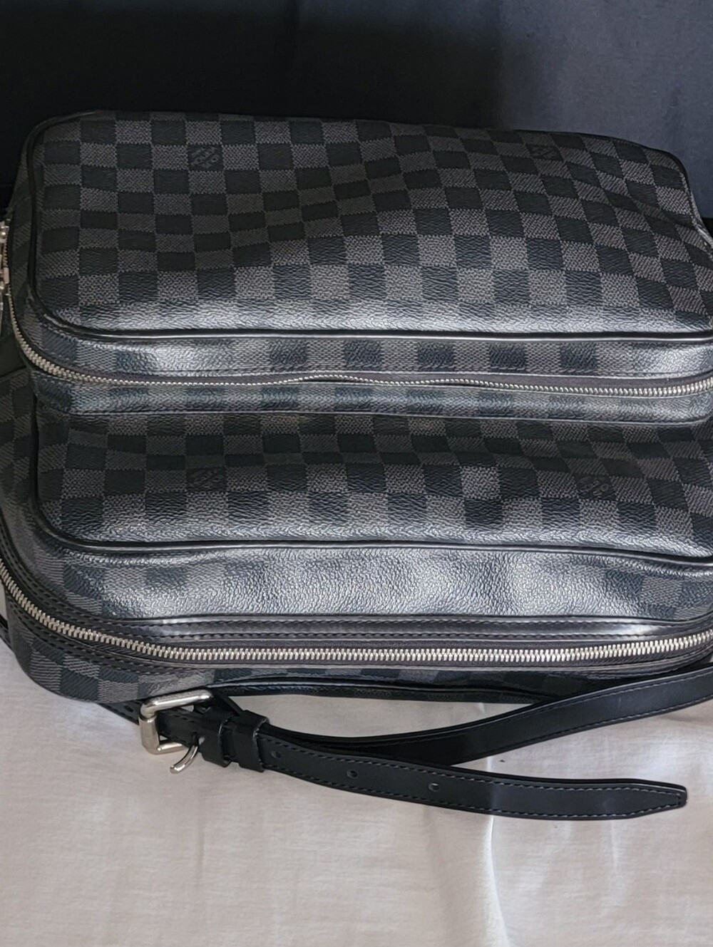 Authentic Louis Vuitton Black Checkered Men's Bag - Picture 2 of 15